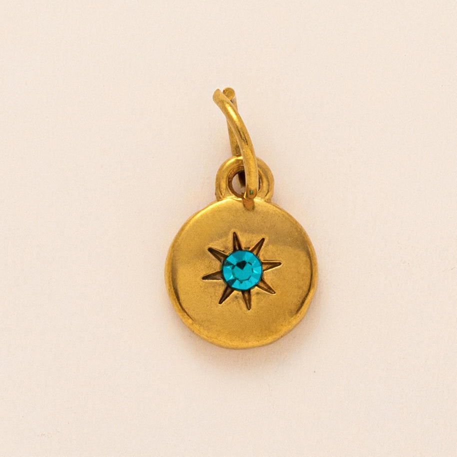 European 12 Months Birthstone Sun Zircon Pendant JX24110506M
