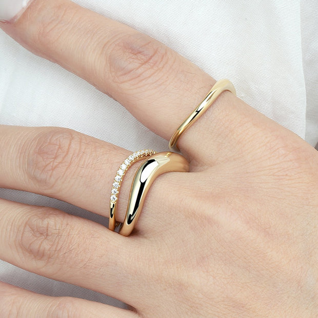 Slim Wave Ring