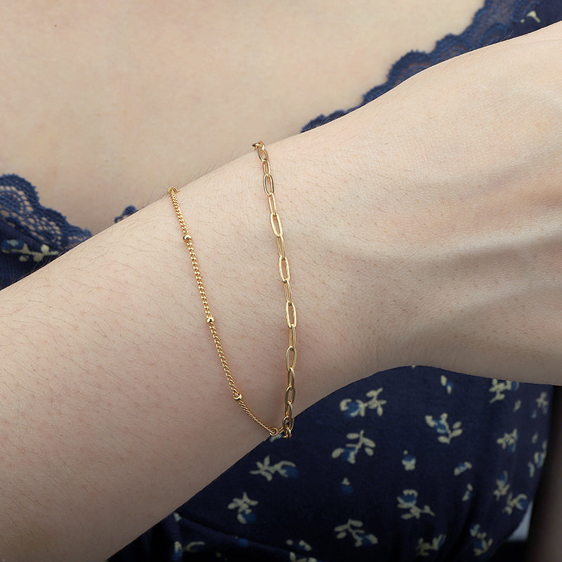 1.5mm Spheres Chain Bracelet