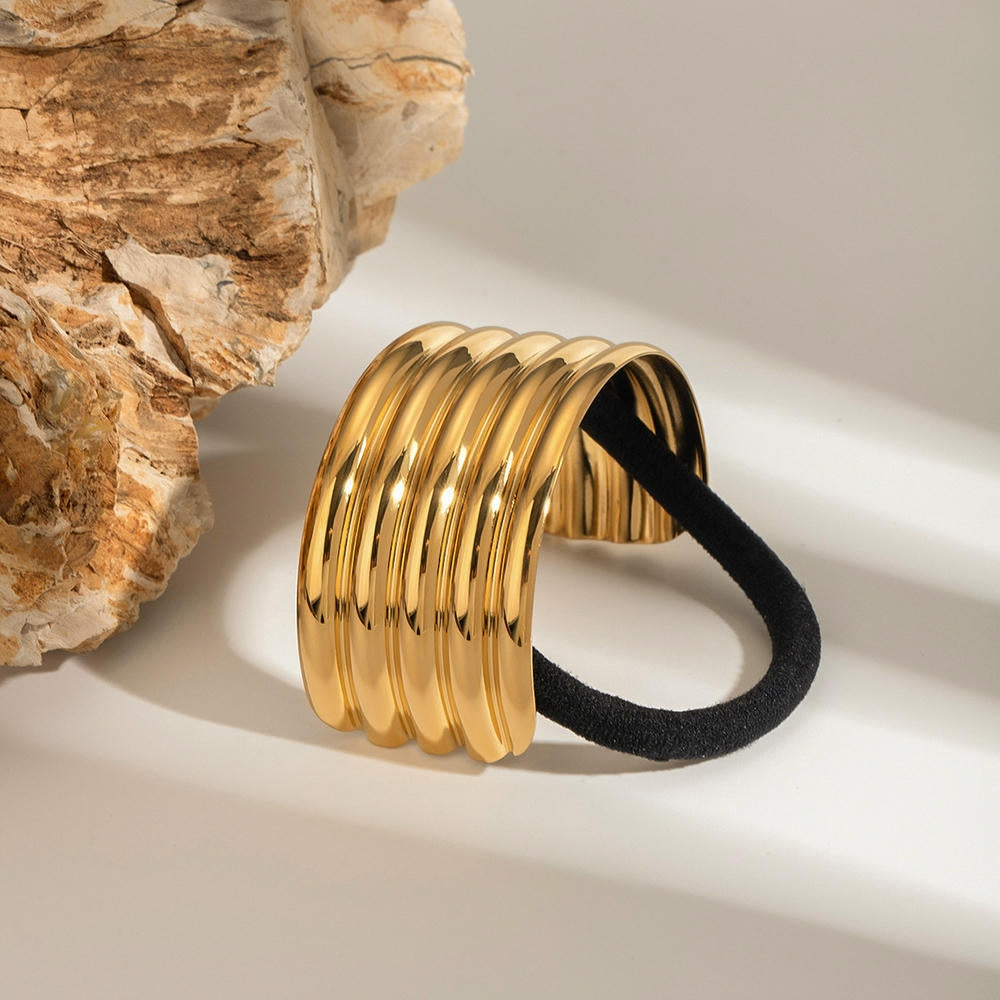 Stainless Steel Hair Tie Ponytail Elastic JXH2407001