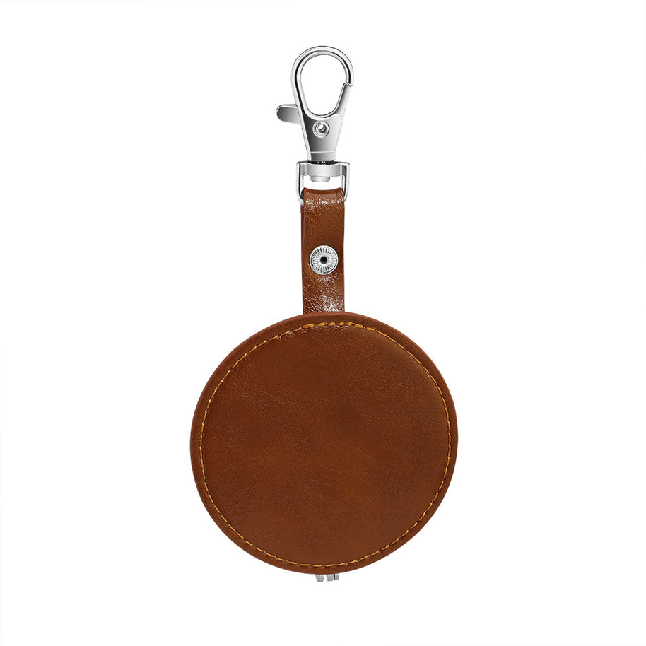 Leather Keychain | Round Bag Charm | Unisex DIY