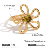 Minimalist Flower Shaped Ring