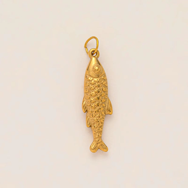 Fashion Simple Ocean Beach Pendant Steel 18K Gold Plated