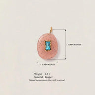 Glass Zircon DIY Pendants Dopamine Colorful Birthstone Charm