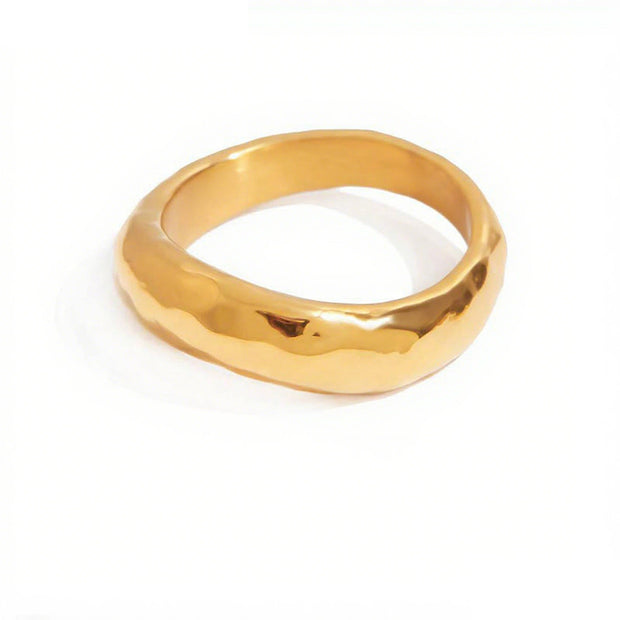 Textured Wave Ring