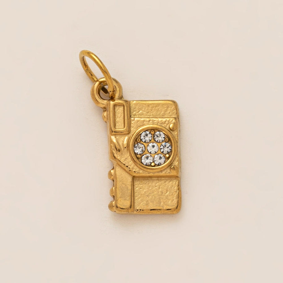 Bear Earphone Shoe Buckle 18K Gold Steel JX26041252GK