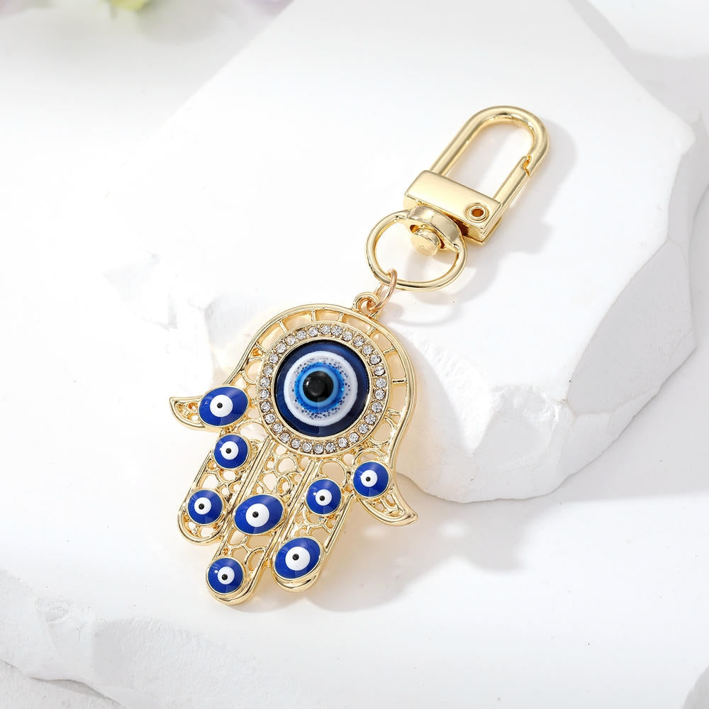 Hamsa Keychain | Evil Eye Pendant | Turkish Charm