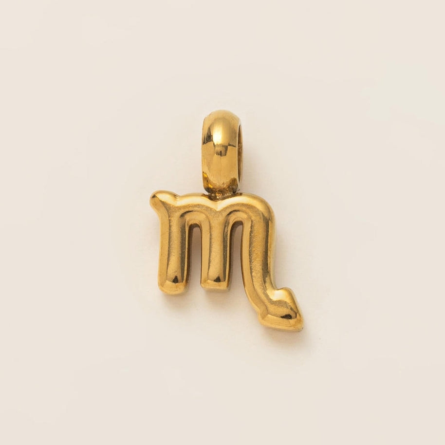 Personalized Zodiac Clog Charm 18K Gold JX26041206GK
