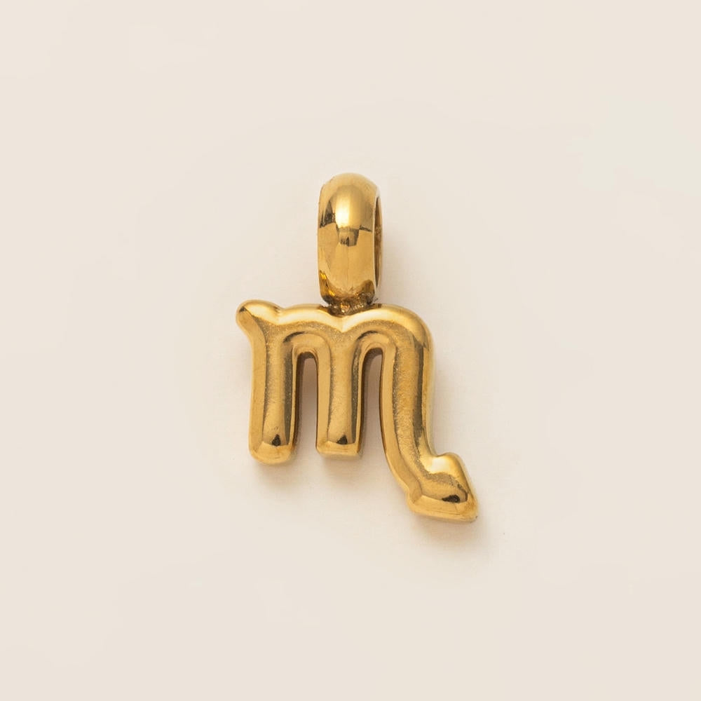 Personalized Zodiac Clog Charm 18K Gold JX26041206GK