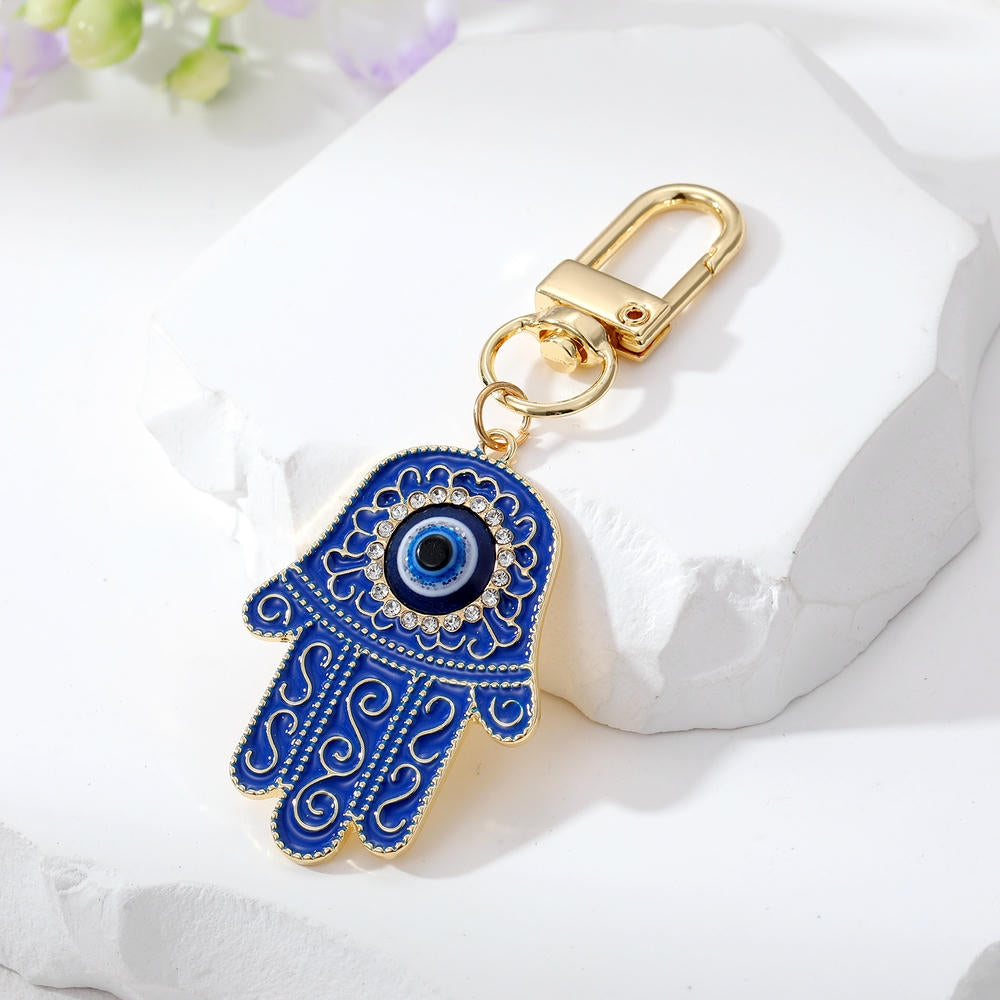Hamsa Keychain | Evil Eye Pendant | Turkish Charm