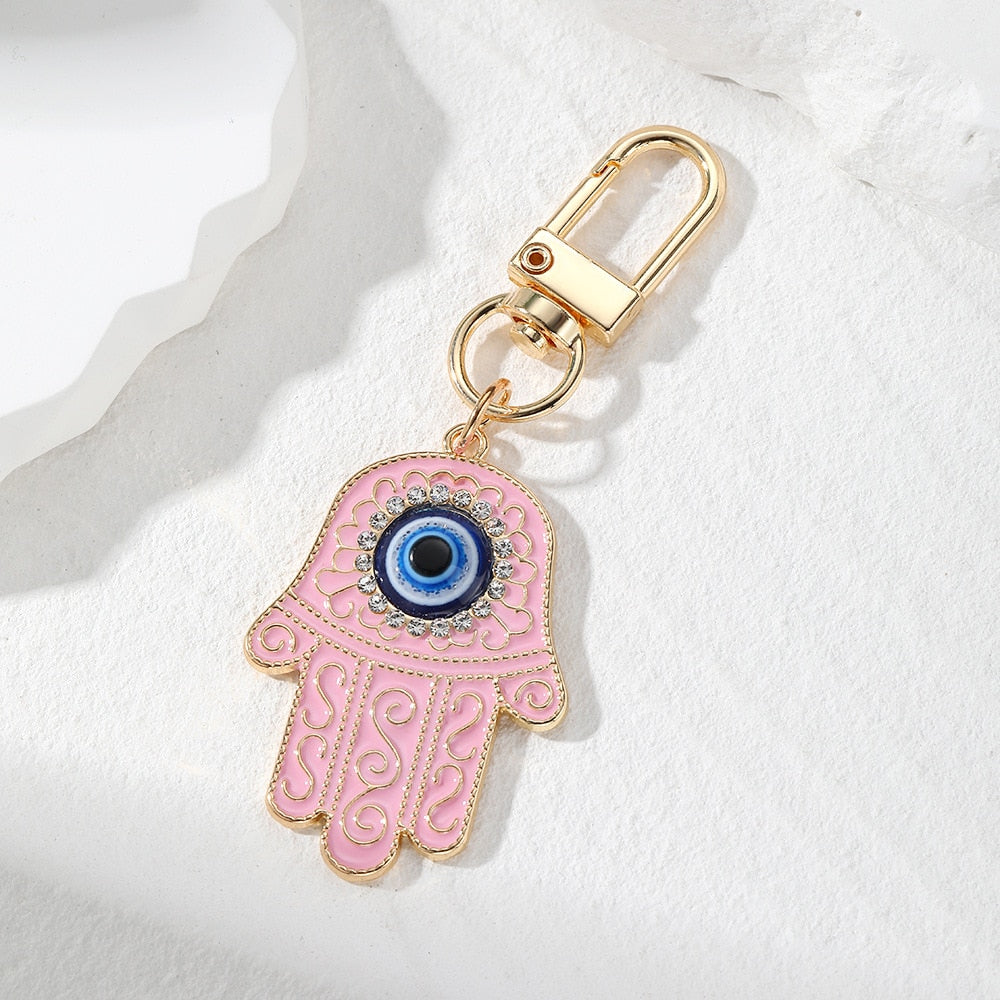 Evil Eye Keychain | Vintage Ethnic Charm | Bag Pendant