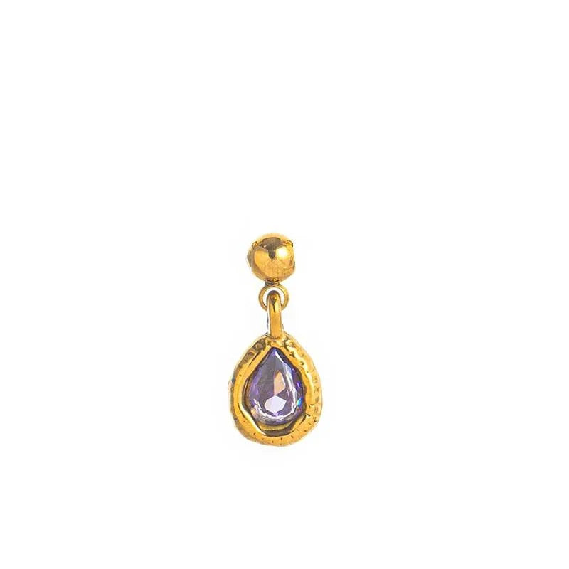 Stainless Steel 12 MonthsBirthstone Charm Valentine Gift