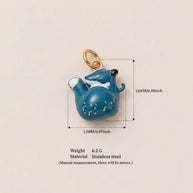 Stainless Steel Ocean Design Sea Animal DIY Pendant JX252227R