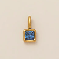European Colorful 12 Birthstones Pendant Zircon DIY Charm