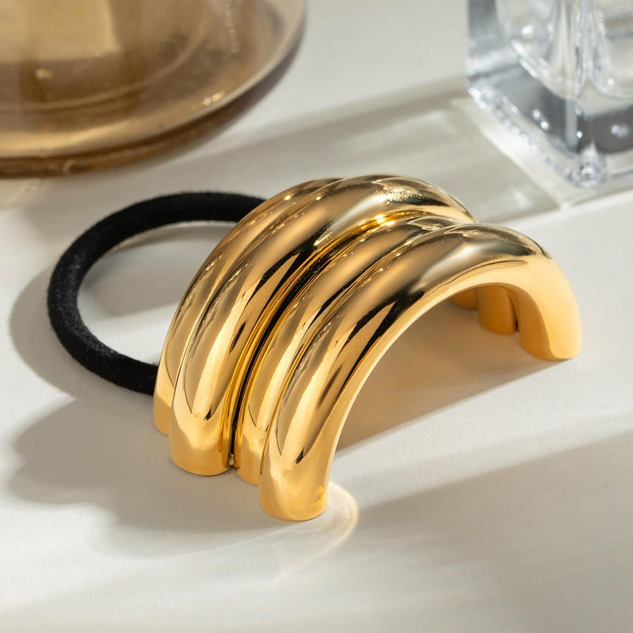 Stainless Steel Hair Band Ponytail Holder JXHW2407018