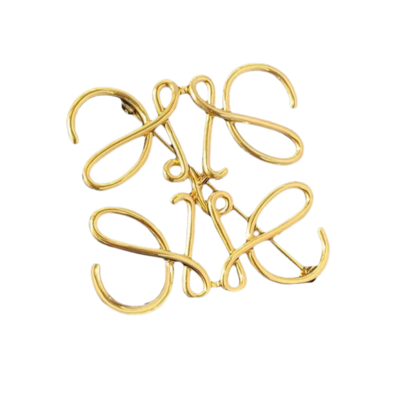 Geometric Square Brooch | Hollow-Out Pin for Coat & Blazer