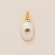 Colorful 12 Birthstones Zircon Charm Round Square DIY