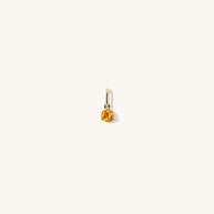 4mm Yellow Crystal Birthstone Charm