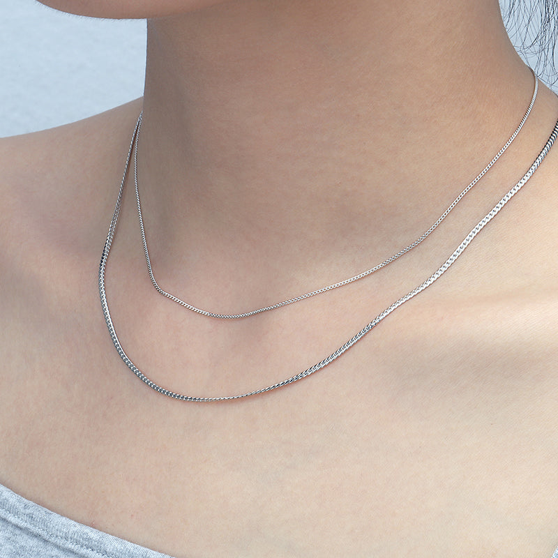 1.8mm Serpentine Chain Necklace