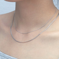 1.8mm Serpentine Chain Necklace