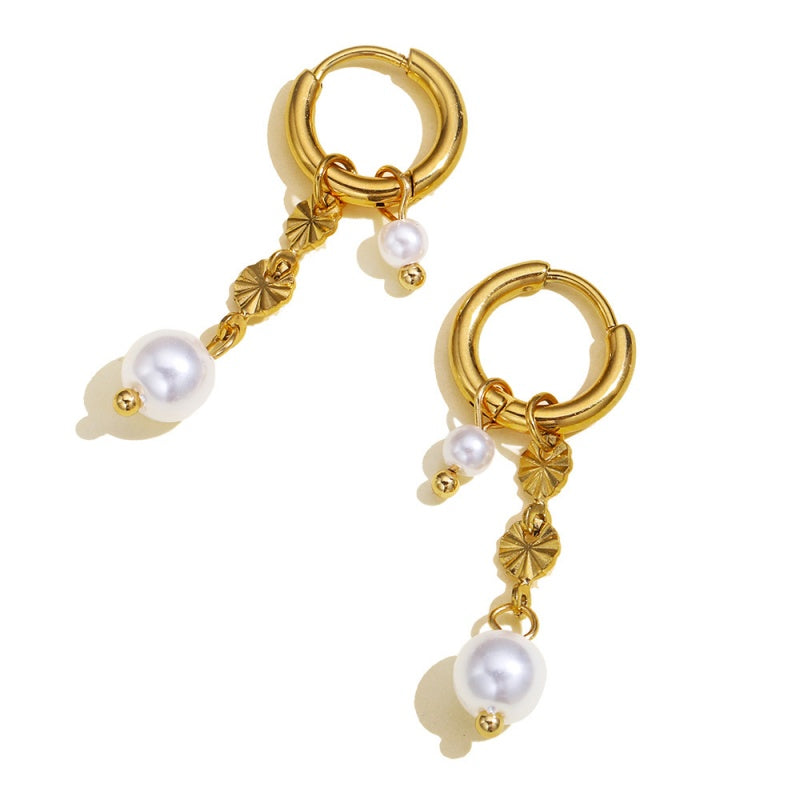 Pearl Drop Hoop Earring JSE23071704