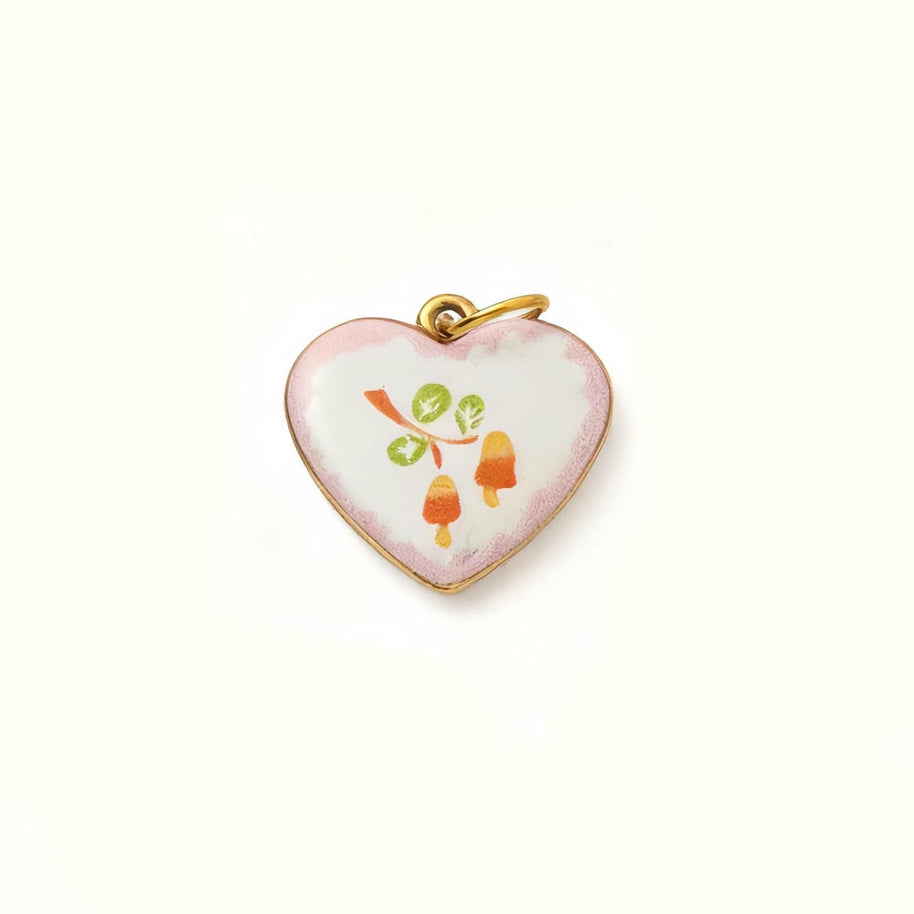 Heart Series Enamel Charm Stainless Steel Colorful DIY
