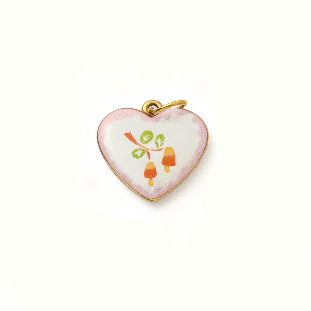 Heart Series Enamel Charm Stainless Steel Colorful DIY
