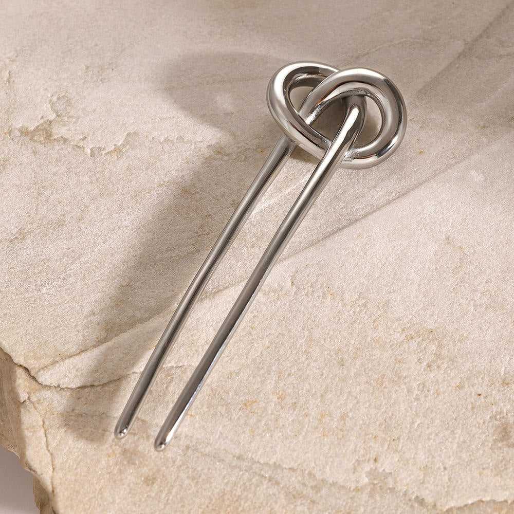 18K Gold Hair Stick Stainless Steel Fork JXH2406015
