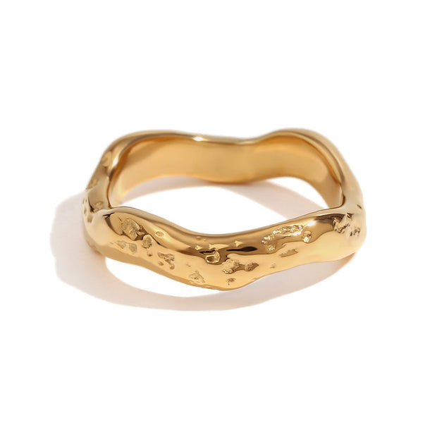 Hammered Wave Ring