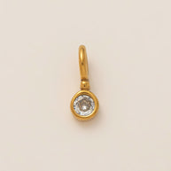 Multi Shape 12 Birthstones Pendant Gold Plated DIY JX061404M