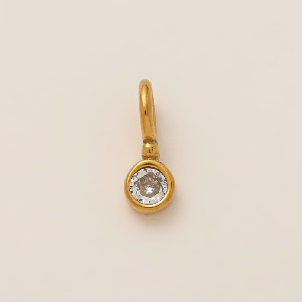 Multi Shape 12 Birthstones Pendant Gold Plated DIY JX061404M