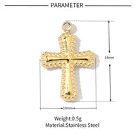 Cross Pig Nose Pendant | Stainless Steel Gothic Charm