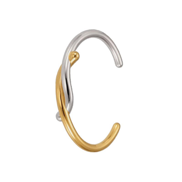 Trendy Geometric Open Bangle