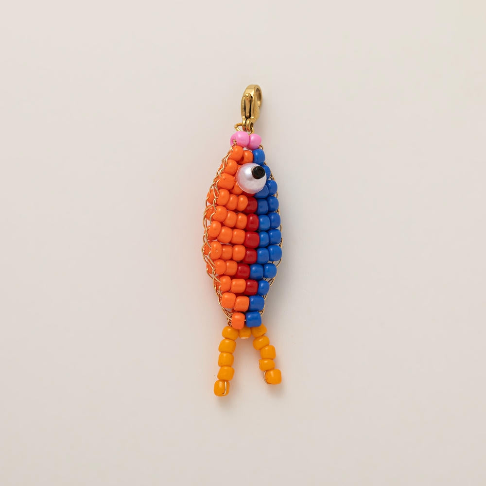 Colored Fish Shoe Charm 14K Gold Plated Copper JX26041241GK