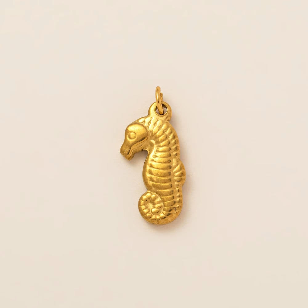 DIY Sea Creatures Pendant Steel 18K Gold Plated Women