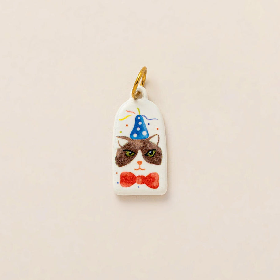 European Cartoon Sea Grass Enamel Pendant 18K Gold Plated