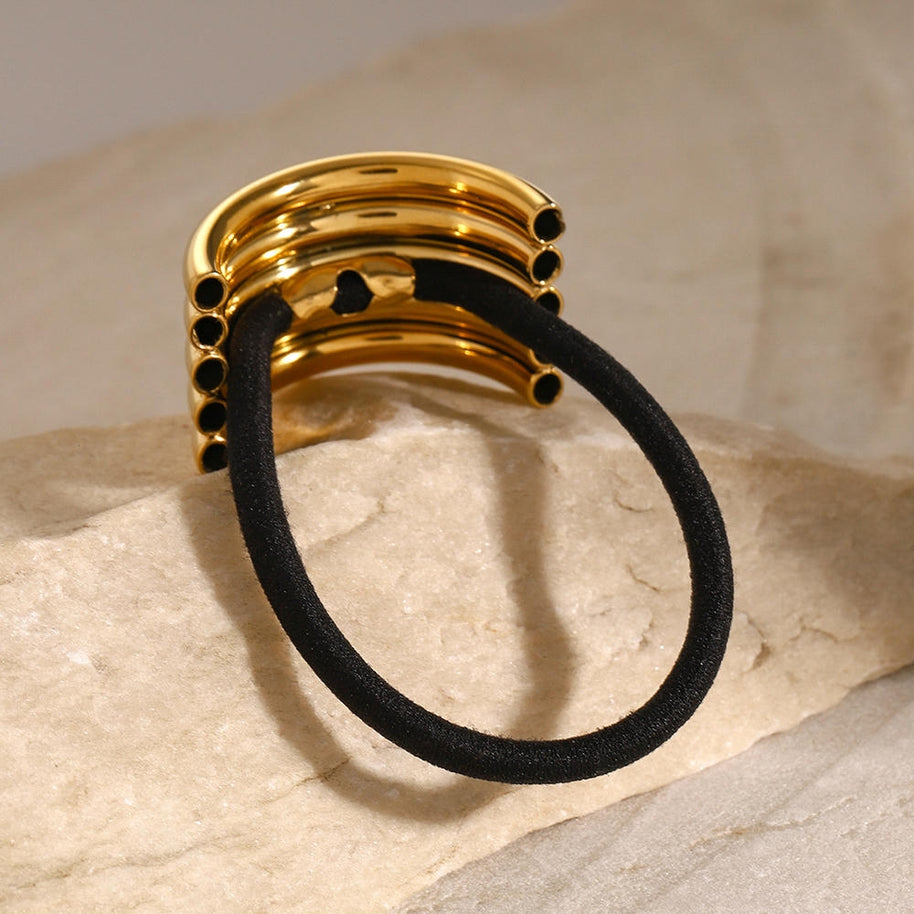Stainless Steel Hair Tie Ponytail Band JXHW2407021