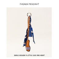 H-Style Slipper Keychain | Leather Tassel Ribbon Bag Charm