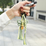 Cotton Spring Tassel Keychain Handmade Woven Fashion Gift