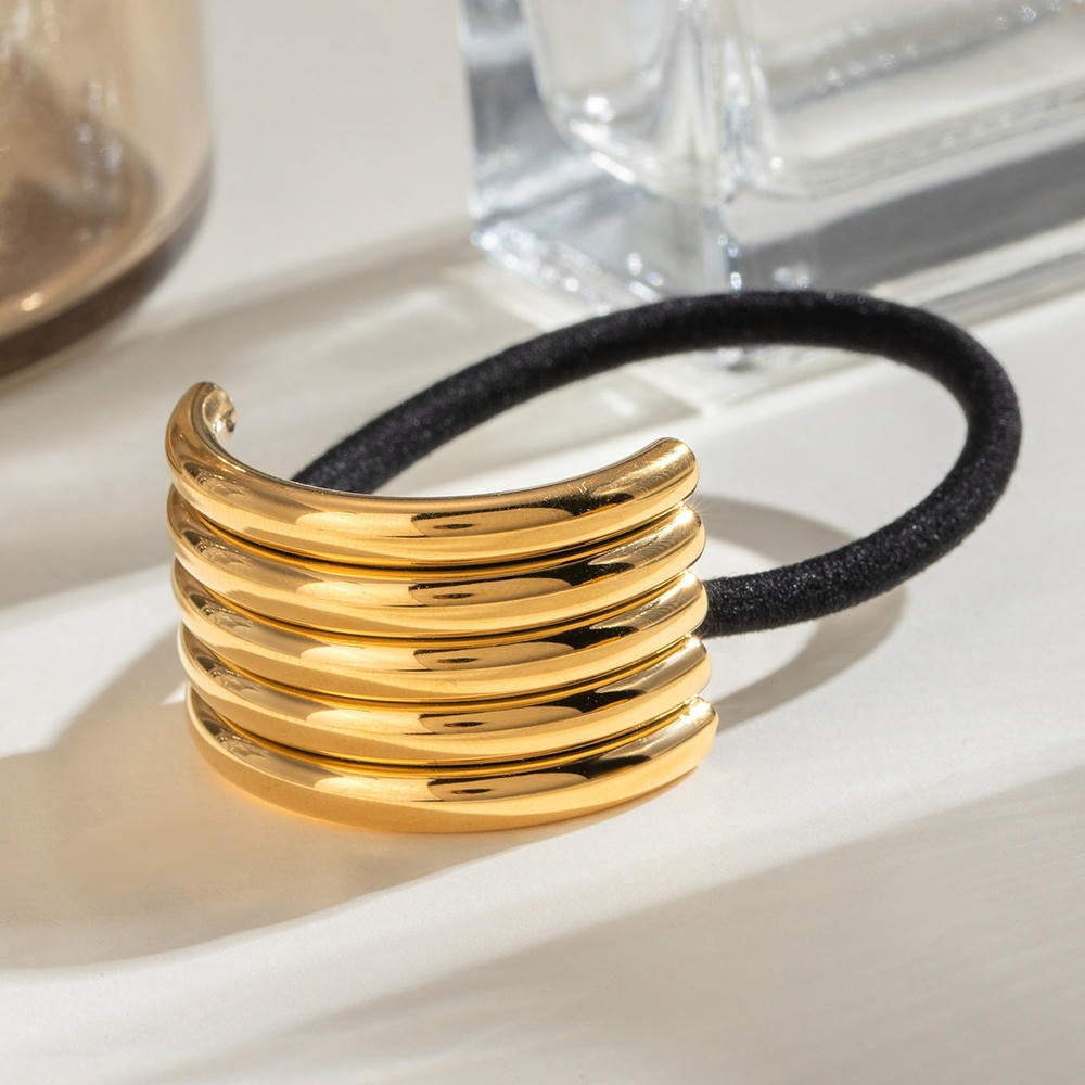 Metal Hair Rope High End Ponytail Holder JXHW2407020