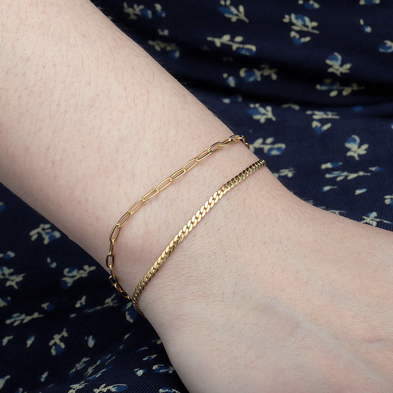 Dainty Paperclip Bracelet
