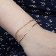 Dainty Paperclip Bracelet