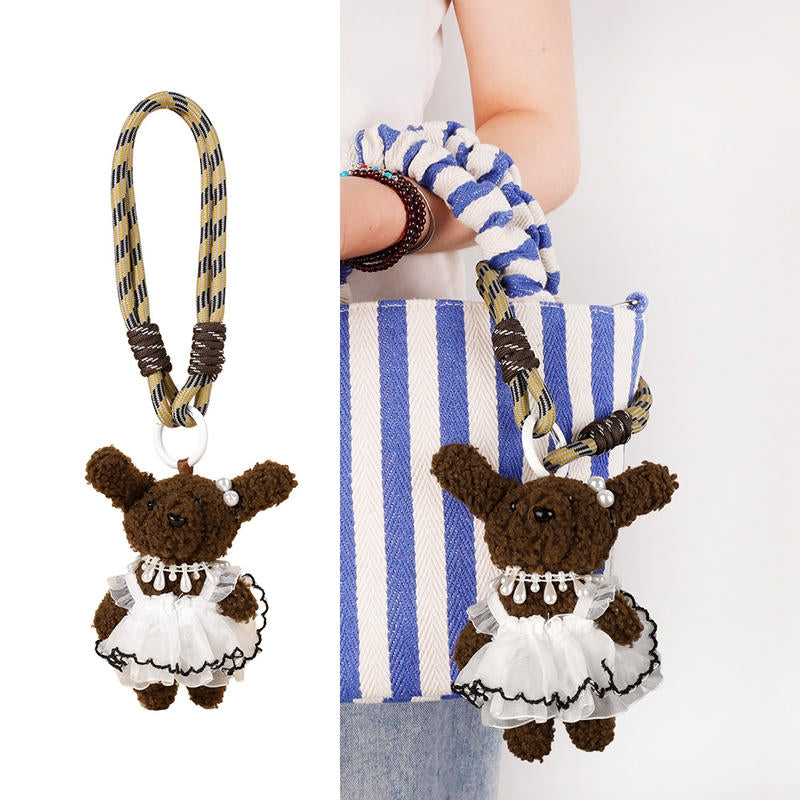 Fruit Bear Keychain | Cute Plush Bag Charm & Car Key Fob