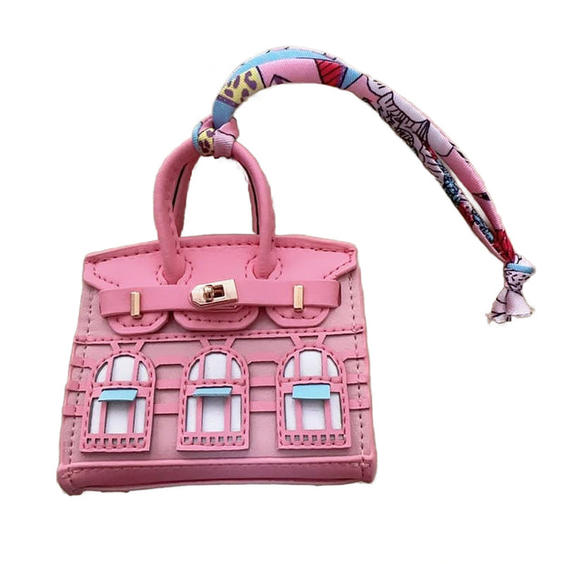 Pu Mini House Backpack Charm JXX19