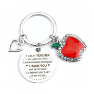 Apple Keychain | Teacher Graduation Gift | European Style