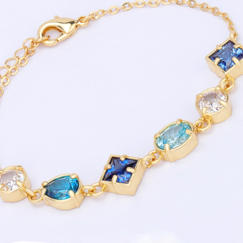 Blue Zircon Bracelet