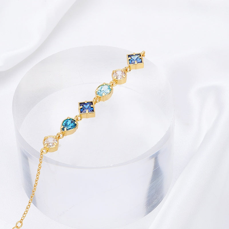 Blue Zircon Bracelet