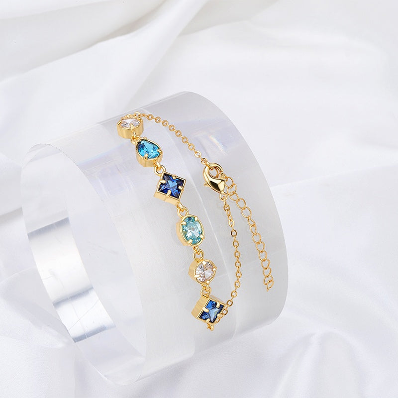 Blue Zircon Bracelet
