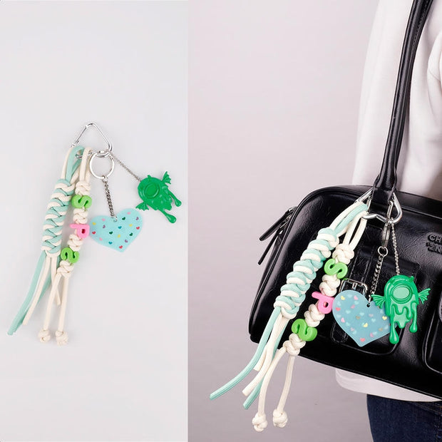 Summer Labubu Keychain | Miu-Style Bag Charm & Phone Strap