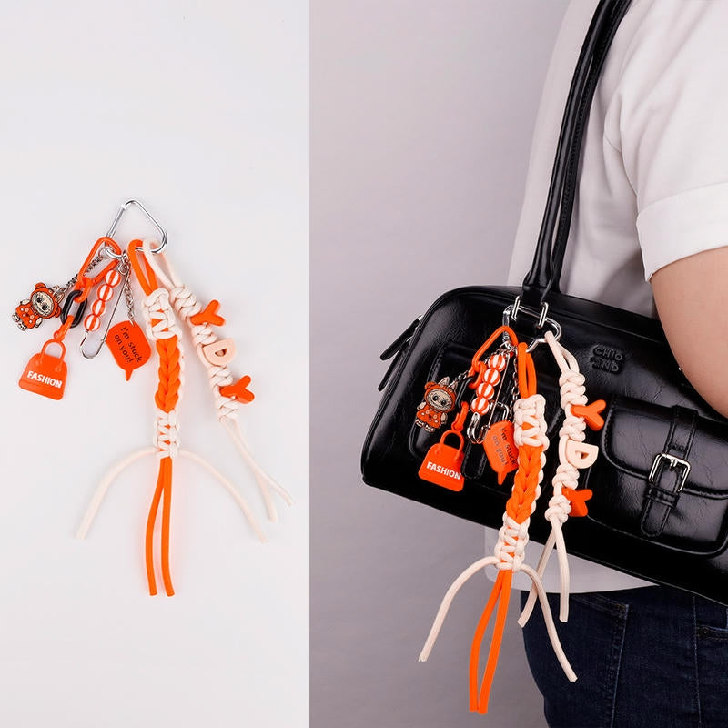 Summer Labubu Keychain | Miu-Style Bag Charm & Phone Strap